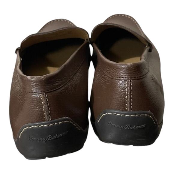 Tommy Bahamas Mens Leather Brown Driving Loafers Size 12 - Picture 4 of 7